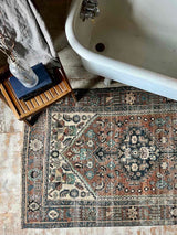 Vintage Persian Area Rug Sustainable Luxury Home Decor