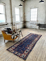 antique Caucasian runner rug