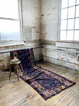 antique Caucasian runner rug