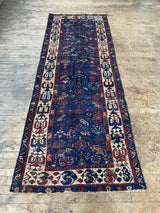 antique Caucasian runner rug