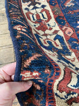 antique Caucasian runner rug