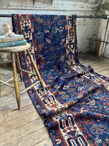 antique Caucasian runner rug