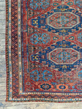 antique Caucasian Soumak area rug