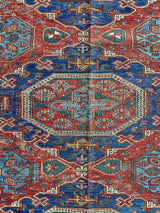 antique Caucasian Soumak area rug