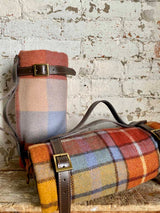 Recycled Wool Plaid Blanket Sustainable Home Decor at Woven Kin Home