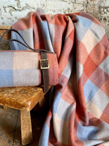 Recycled Wool Plaid Blanket Sustainable Home Decor at Woven Kin Home