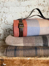 Recycled Wool Plaid Blanket Sustainable Home Decor at Woven Kin Home