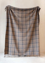 Recycled Wool Plaid Blanket Sustainable Home Decor at Woven Kin Home