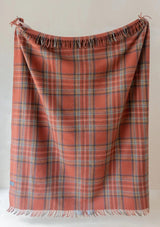 Recycled Wool Plaid Blanket Sustainable Home Decor at Woven Kin Home
