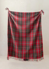 Recycled Wool Plaid Blanket Sustainable Home Decor at Woven Kin Home