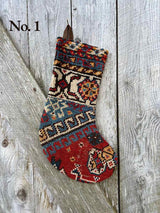 Antique Rug Christmas Stocking