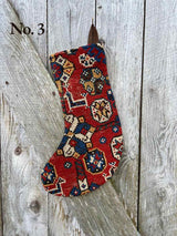 Antique Rug Christmas Stocking