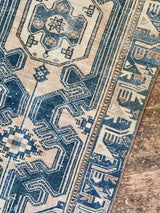 vintage Persian runner rug at Petrichor Vintage Co.