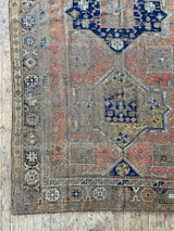 Antique Caucasian Soumak Area Rug