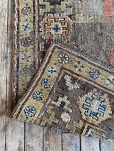 Antique Caucasian Soumak Area Rug