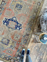 Antique Caucasian Soumak Area Rug