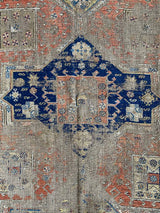 Antique Caucasian Soumak Area Rug