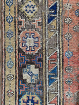 Antique Caucasian Soumak Area Rug