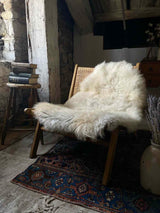 organic sheepskin rug - soft blonde
