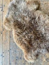 organic sheepskin rug - fluffy auburn