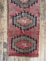 Vintage Turkish runner rug