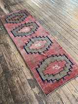 Vintage Turkish runner rug
