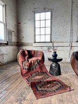 Vintage Turkish runner rug