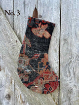 Antique Rug Christmas Stocking