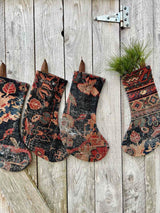 Antique Rug Christmas Stocking