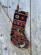 Antique Rug Christmas Stocking