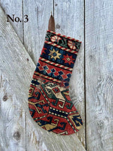 Antique Rug Christmas Stocking