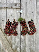 Antique Rug Christmas Stocking