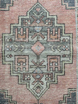 Vintage Turkish Tiny Accent Rug