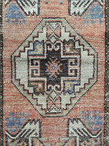 Vintage Turkish Tiny Accent Rug