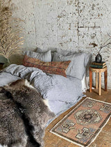 Vintage Turkish Tiny Accent Rug