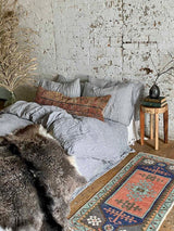 Vintage Turkish Tiny Accent Rug