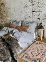 Vintage Turkish Tiny Accent Rug