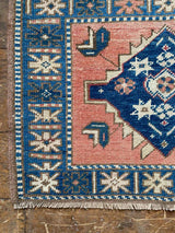 Vintage Turkish Tiny Accent Rug