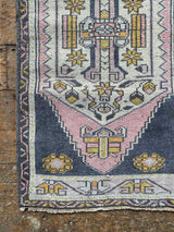 Vintage Turkish Tiny Accent Rug