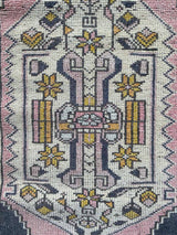Vintage Turkish Tiny Accent Rug