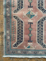Vintage Turkish Tiny Accent Rug