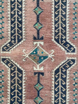 Vintage Turkish Tiny Accent Rug