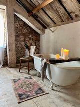 Vintage Turkish Tiny Accent Rug