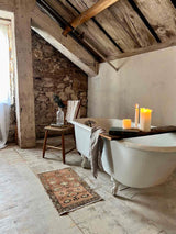 Vintage Turkish Tiny Accent Rug