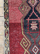 Vintage Turkish Tiny Accent Rug