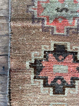 Vintage Turkish Tiny Accent Rug