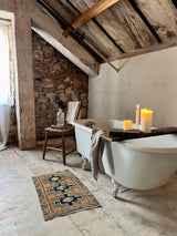 Vintage Turkish Tiny Accent Rug