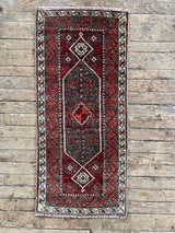 Vintage Turkish Tiny Accent Rug