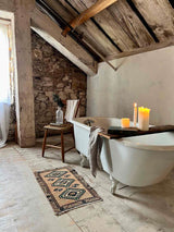 Vintage Turkish Tiny Accent Rug