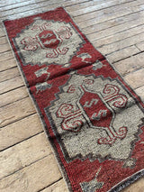 Vintage Turkish accent rug